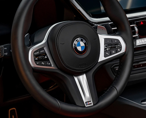 BMW Lenkrad gereinigt